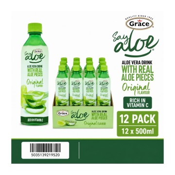 Grace Say Aloe Vera Original 500ml x 12 Wholesale