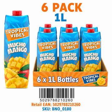 Buy Tropical Vibes Mucho Mango 6 x 1L Bottles - Wholesale | Dubai UAE